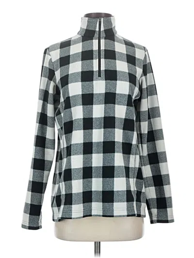 Pre-owned Lands' End Fleece Jacket In Gray