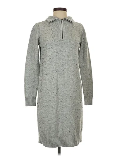 Pre-owned Lands' End Fleece Jacket In Gray
