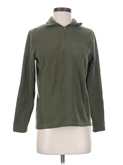Pre-owned Lands' End Fleece Jacket In Green
