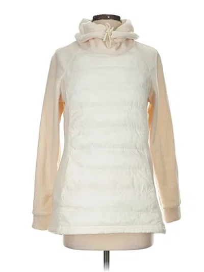 Pre-owned Lands' End Fleece Jacket In Ivory