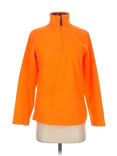 Pre-owned Lands' End Fleece Jacket In Orange