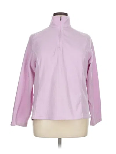 Pre-owned Lands' End Fleece Jacket In Pink