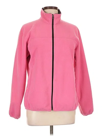 Pre-owned Lands' End Fleece Jacket In Pink