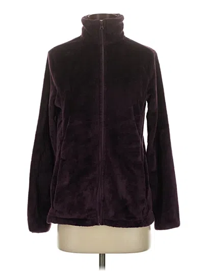 Pre-owned Lands' End Fleece Jacket In Purple