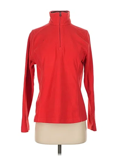 Pre-owned Lands' End Fleece Jacket In Red