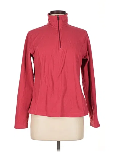 Pre-owned Lands' End Fleece Jacket In Red