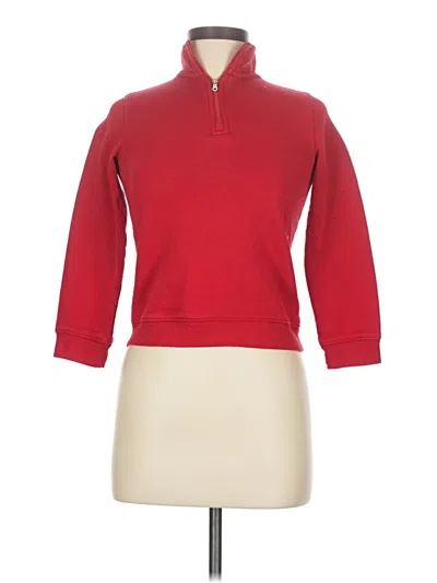 Pre-owned Lands' End Fleece Jacket In Red