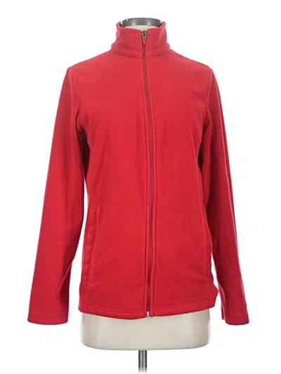 Pre-owned Lands' End Fleece Jacket In Red