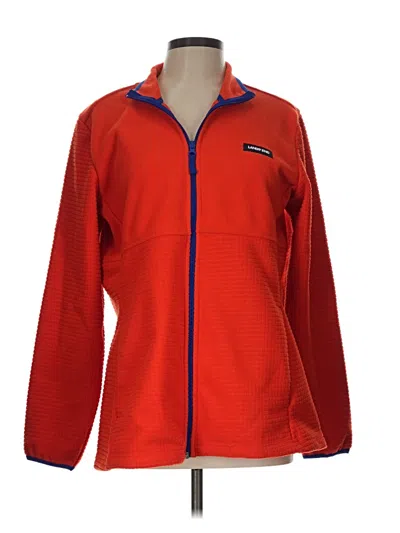 Pre-owned Lands' End Fleece Jacket In Red