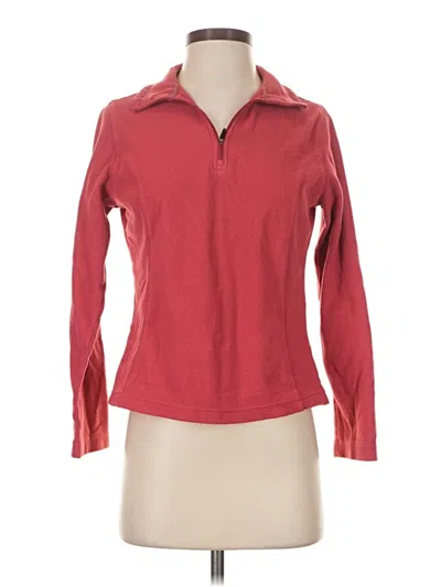 Pre-owned Lands' End Fleece Jacket In Red