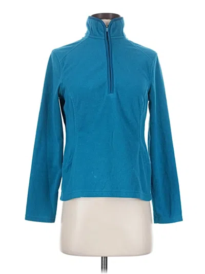 Pre-owned Lands' End Fleece Jacket In Teal