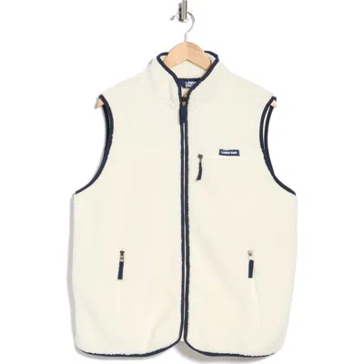 Lands' End Fleece Vest In White