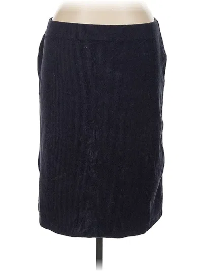 Pre-owned Lands' End Formal Skirt In Black