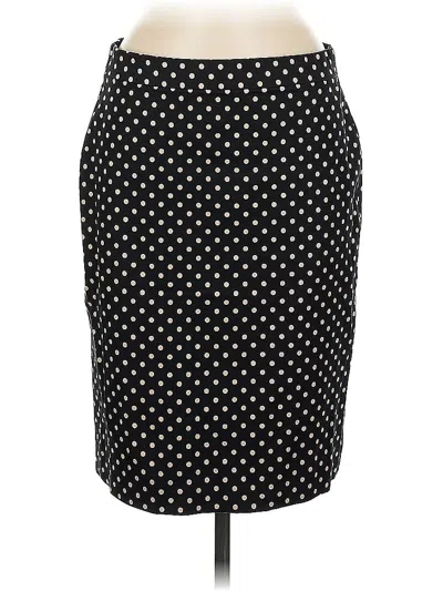Pre-owned Lands' End Formal Skirt In Black