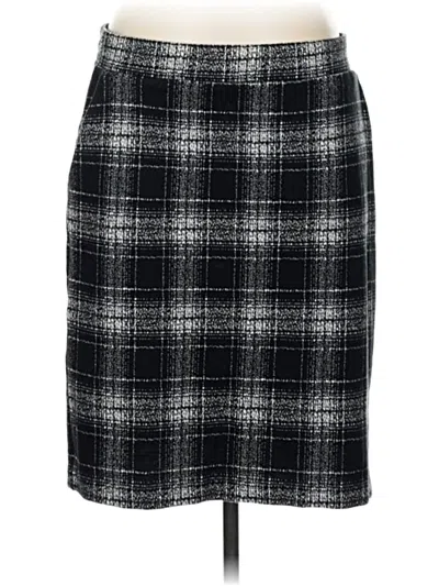 Pre-owned Lands' End Formal Skirt In Black