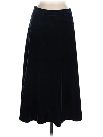Pre-owned Lands' End Formal Skirt In Black