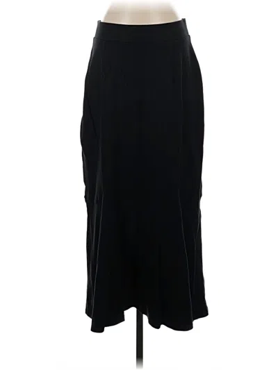 Pre-owned Lands' End Formal Skirt In Black
