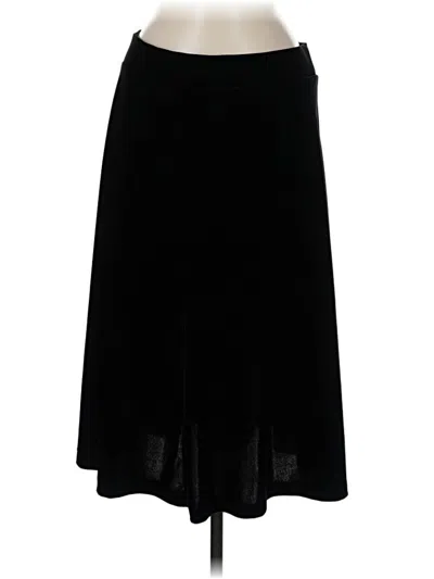 Pre-owned Lands' End Formal Skirt In Black