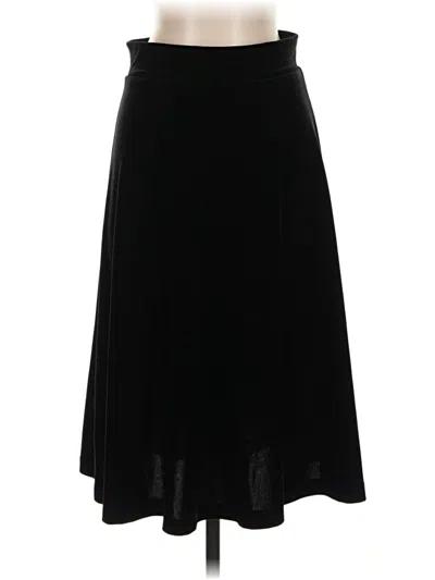 Pre-owned Lands' End Formal Skirt In Black