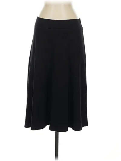 Pre-owned Lands' End Formal Skirt In Black