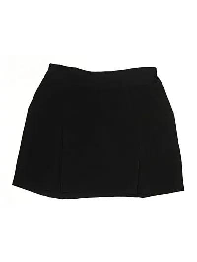 Pre-owned Lands' End Formal Skirt In Black