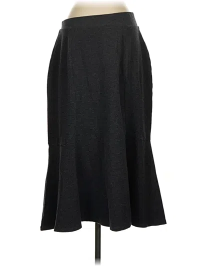 Pre-owned Lands' End Formal Skirt In Black