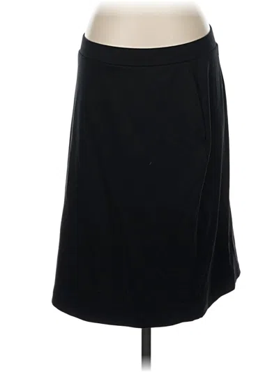Pre-owned Lands' End Formal Skirt In Black