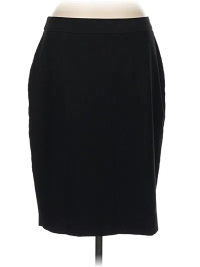 Pre-owned Lands' End Formal Skirt In Black