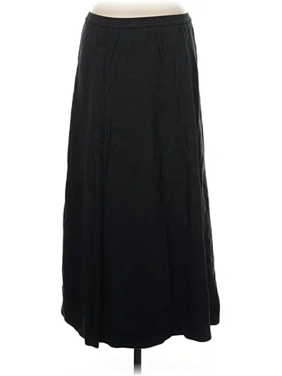 Pre-owned Lands' End Formal Skirt In Black