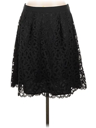 Pre-owned Lands' End Formal Skirt In Black