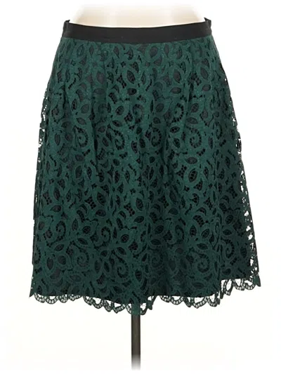 Pre-owned Lands' End Formal Skirt In Blue