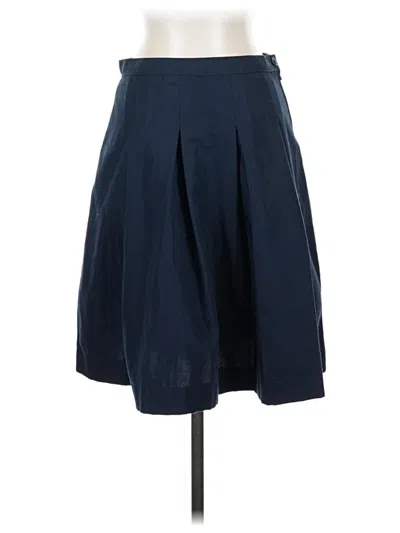 Pre-owned Lands' End Formal Skirt In Blue