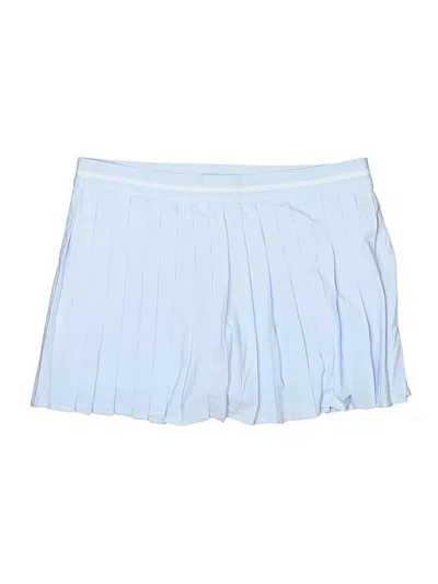 Pre-owned Lands' End Formal Skirt In Blue