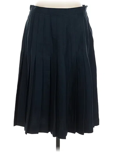 Pre-owned Lands' End Formal Skirt In Blue