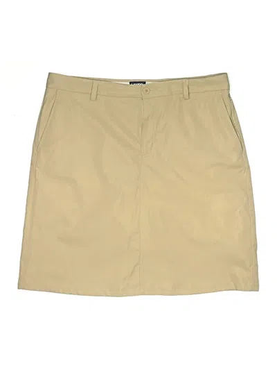 Pre-owned Lands' End Formal Skirt In Brown