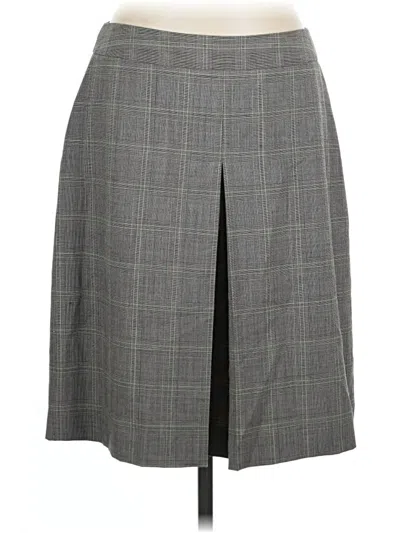 Pre-owned Lands' End Formal Skirt In Gray