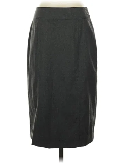 Pre-owned Lands' End Formal Skirt In Gray