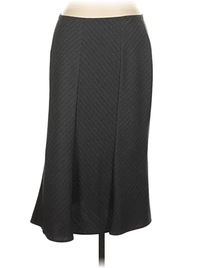 Pre-owned Lands' End Formal Skirt In Gray