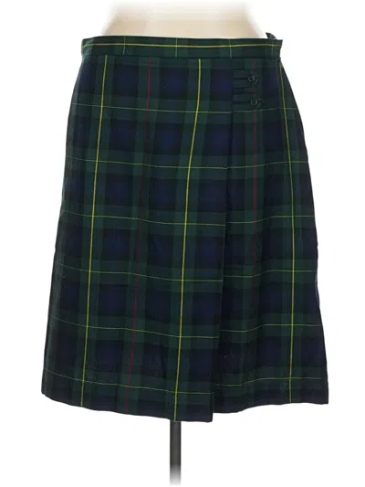 Pre-owned Lands' End Formal Skirt In Green