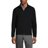 Lands' End Full-zip Mid-weight Fleece Jacket In Black