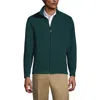 Lands' End Full-zip Mid-weight Fleece Jacket In Evergreen