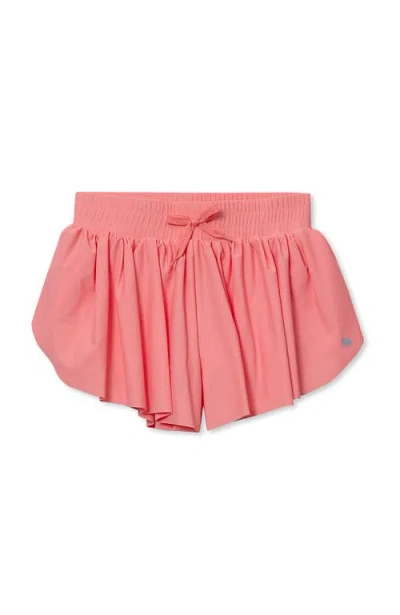 Lands' End Kids'  Girls Active Flutter Shorts In Pink