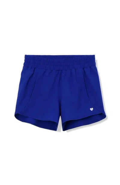 Lands' End Kids'  Girls Active Woven Shorts In Deep Blue