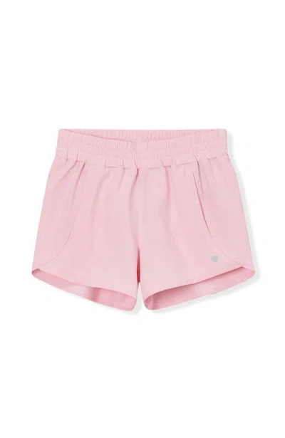 Lands' End Babies'  Girls Active Woven Shorts In Fairy Tale Pink