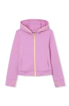 Lands' End Kids'  Girls Active Zip Up Hoodie In Sunset Purple