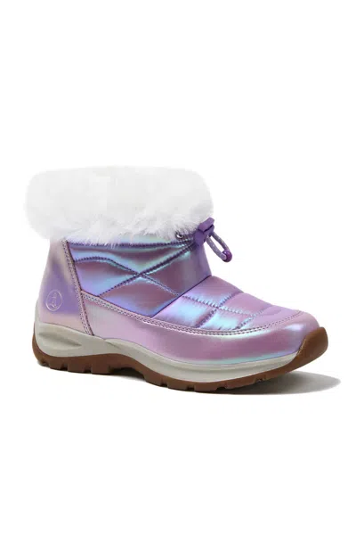 Lands' End Girls Any Weather Puffer Boots In Purple