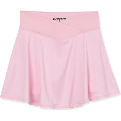 Lands' End Kids'  Girls Athletic Active Skort In Fairy Tale Pink