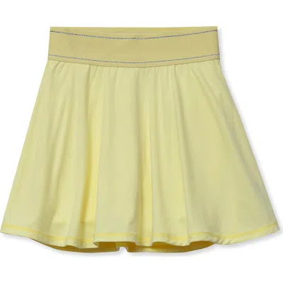 Lands' End Kids'  Girls Athletic Active Skort In Yellow