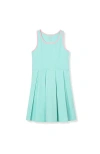 Lands' End Girls Plus Athletic Active Tank Top Dress In Aruba Blue