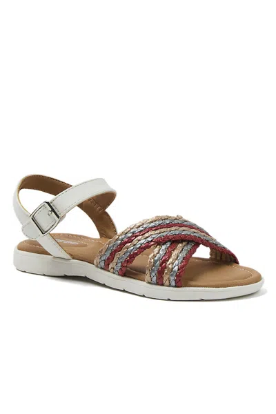 Lands' End Girls Easy On Braided Sandals In Multi